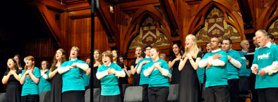 Harvard Joyful Noise warms up